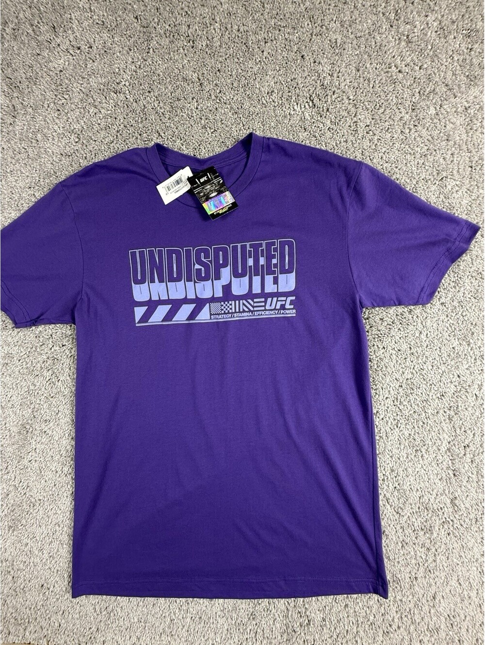 UFC Men's Undisputed Graphic Short Sleeve Crewneck T-Shirt Purple Size Large